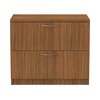 Alera 34" W 2 Drawer File Cabinet, Modern Walnut, Legal/Letter ALEVA513622WA